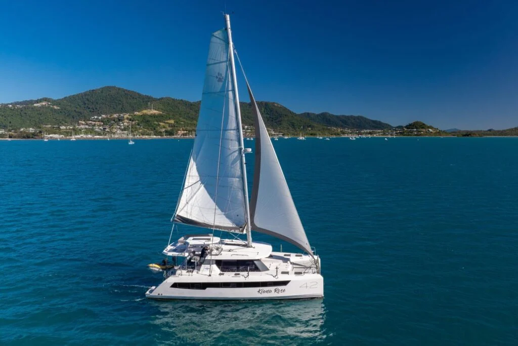 Kiana Rose Leopard 42.3 sailing catamaran in the Whitsundays