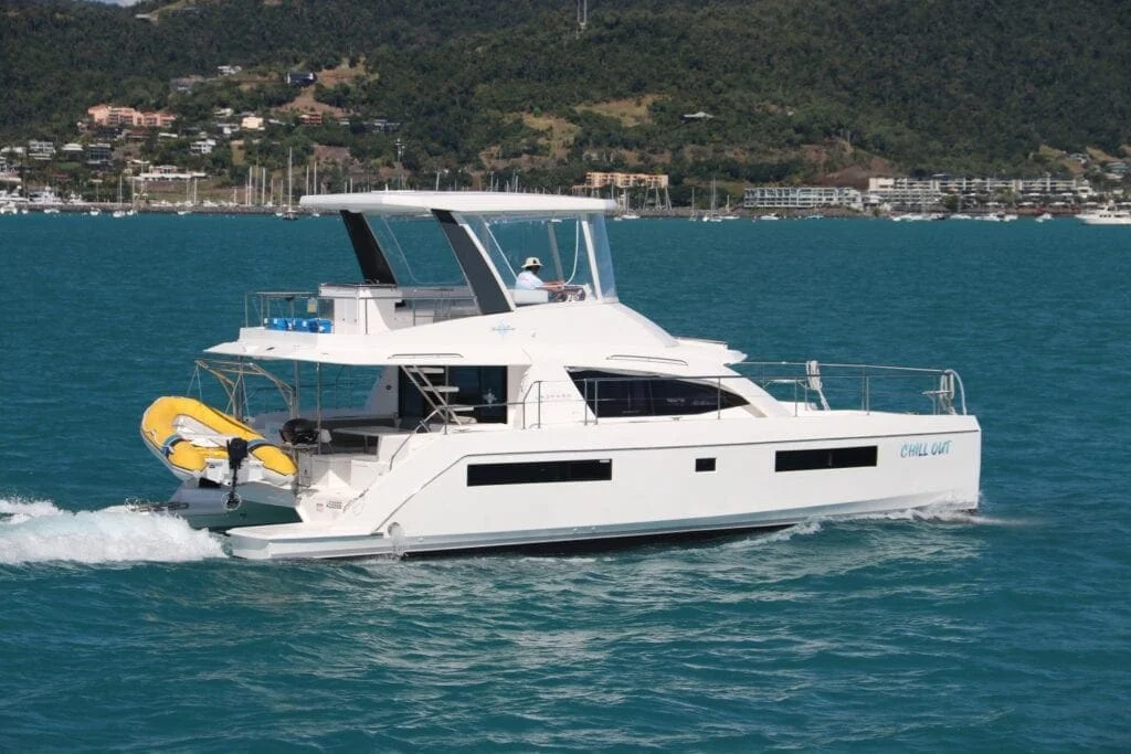 Chill Out Leopard 43.3 power catamaran in the Whitsundays