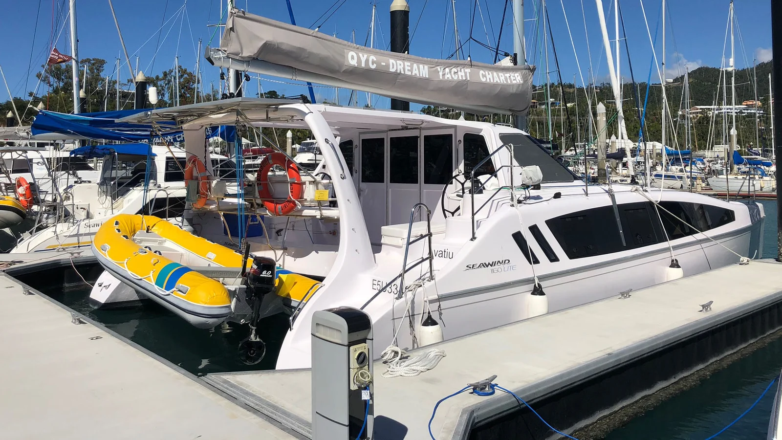 Sailabout Seawind 1160 sailing catamaran in the Whitsundays