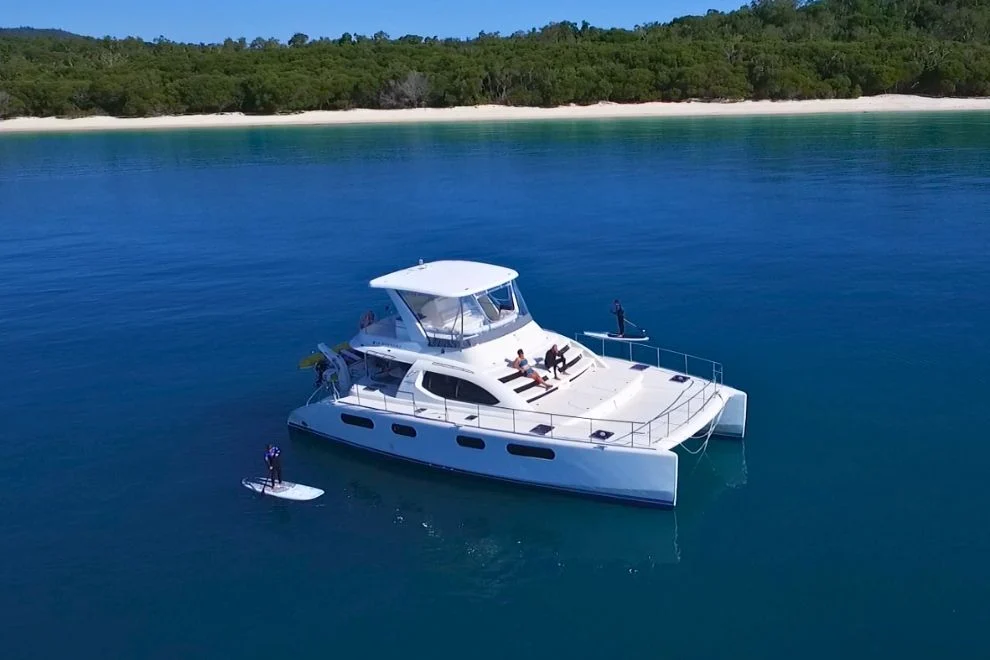 My Terms Leopard 47.4 power catamaran in the Whitsundays
