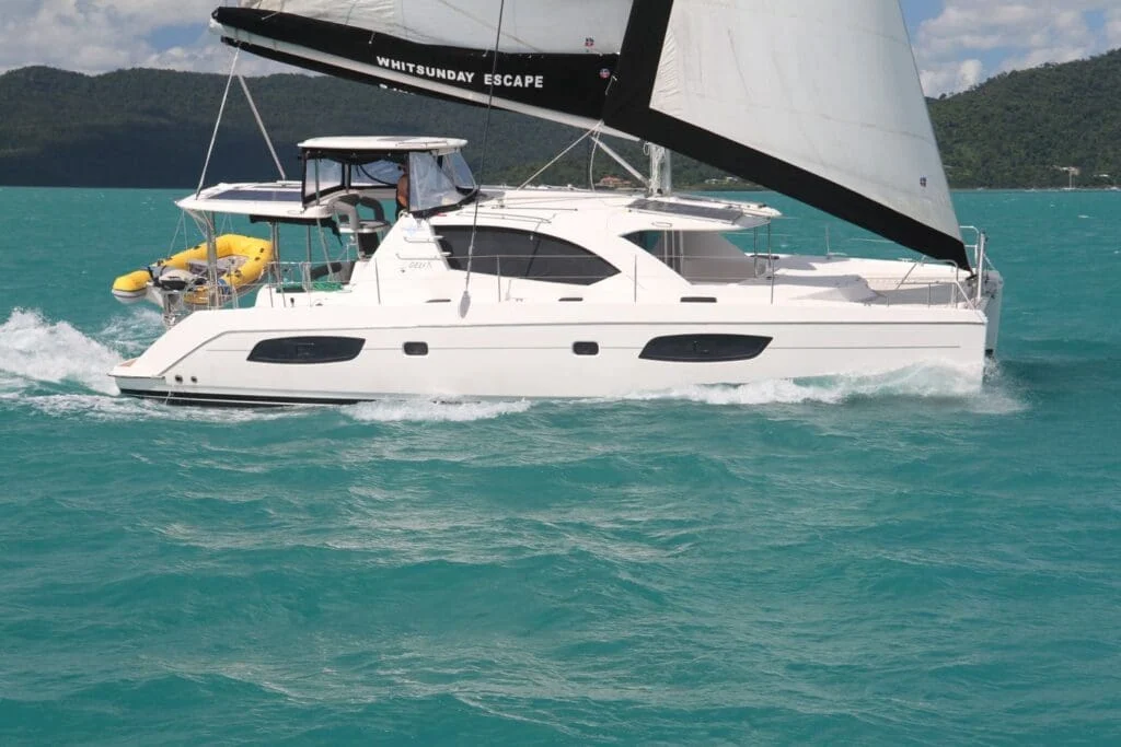 Deli 8 Leopard 44.4 sailing catamaran in the Whitsundays