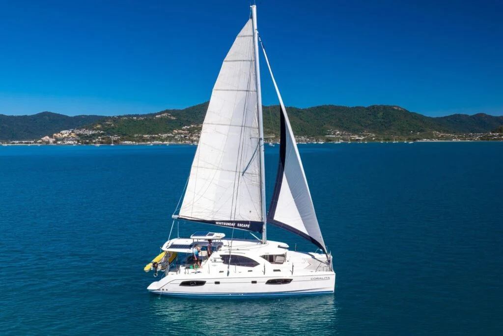 Coralita Leopard 44.4 sailing catamaran in the Whitsundays