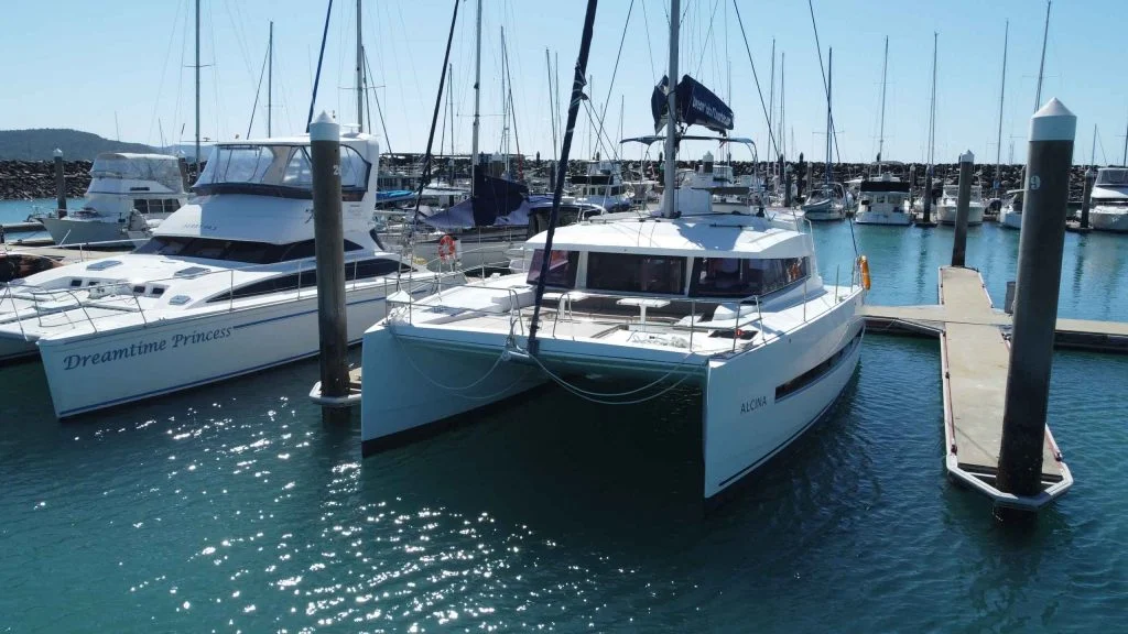 Alcina Bali 4.3 sailing catamaran in the Whitsundays